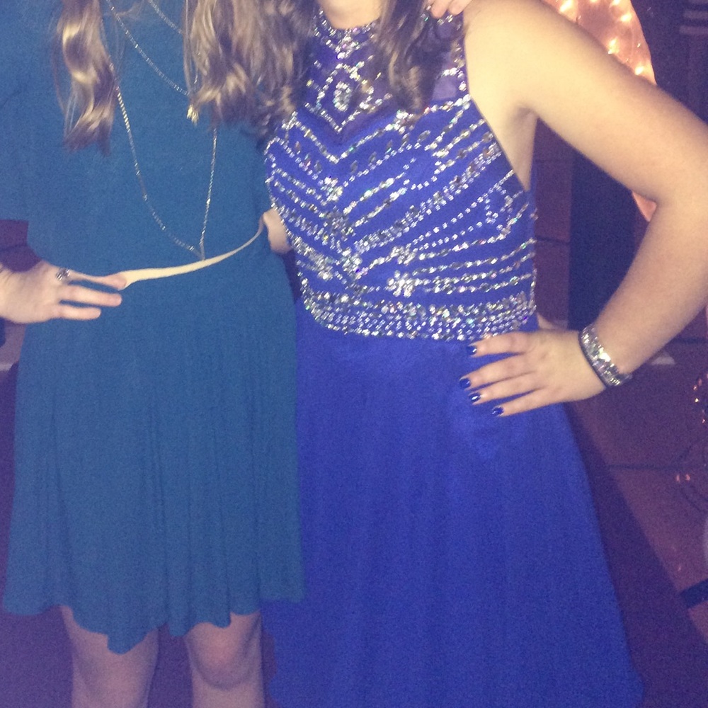 Blue dress